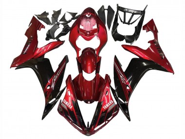 Red Glossy Black 2004-2006 Yamaha YZF 1000 R1 Motorcycle Fairings