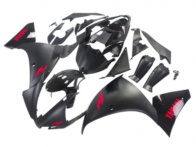 Glossy Black Matte Black Red 2012-2014 Yamaha YZF 1000 R1 Motorcycle Fairings