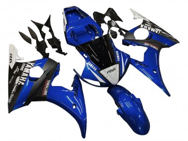 Blue White Glossy Black Yamalube 2006-2009 Yamaha YZF R6S Motorcycle Fairings
