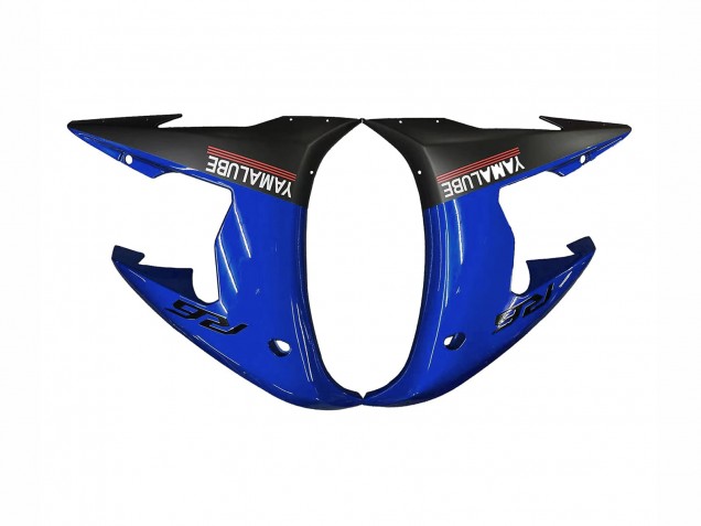 Blue White Glossy Black Yamalube 2006-2009 Yamaha YZF R6S Motorcycle Fairings