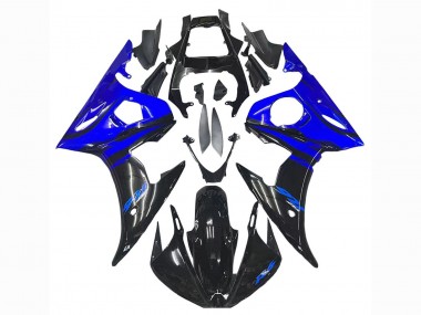 Blue Glossy Black 2006-2009 Yamaha YZF R6S Motorcycle Fairings