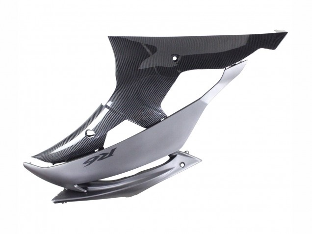 Grey Black Carbon Fiber Style 2008-2016 Yamaha YZF 600 R6 Motorcycle Fairings
