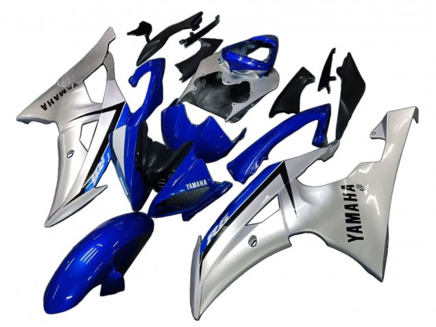 Silver Blue 2008-2016 Yamaha YZF 600 R6 Motorcycle Fairings