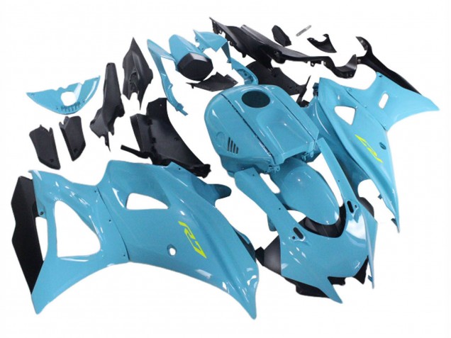 Blue 2021-2024 Yamaha YZF R7 Motorcycle Fairings