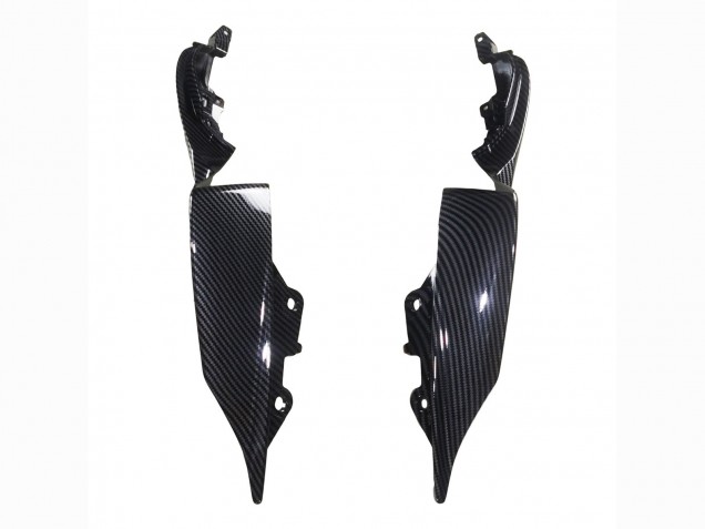 Black Carbon Fiber Carbon Fiber 2021-2024 Yamaha YZF R7 Motorcycle Fairings