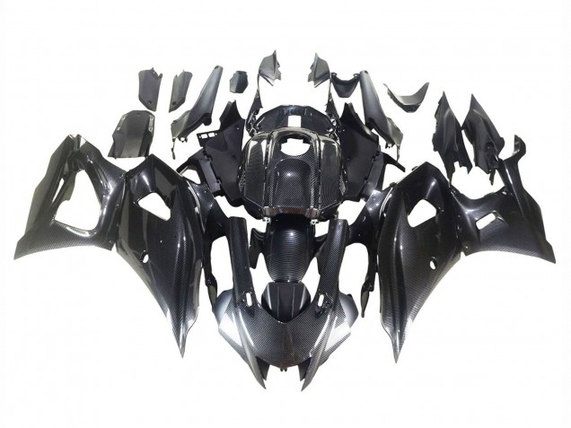 Black Carbon Fiber Carbon Fiber 2021-2024 Yamaha YZF R7 Motorcycle Fairings
