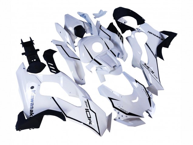 White Black 2021-2025 Kawasaki ZX10R Motorcycle Fairings