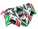 Green Red 2007-2008 Kawasaki ZX6R Motorcycle Fairings