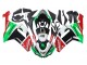 Green Red 2007-2008 Kawasaki ZX6R Motorcycle Fairings
