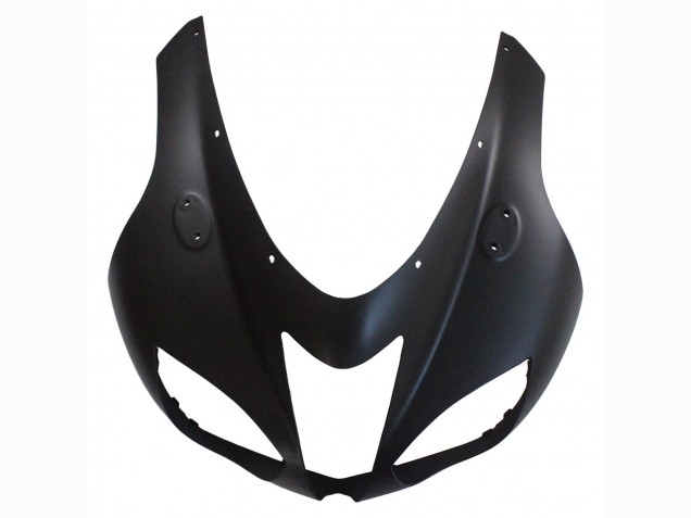 Matte Black with Yellow Logo Ninja 2007-2008 Kawasaki ZX6R Motorcycle Fairings