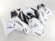 White Black Ninja 2009-2012 Kawasaki ZX6R Motorcycle Fairings