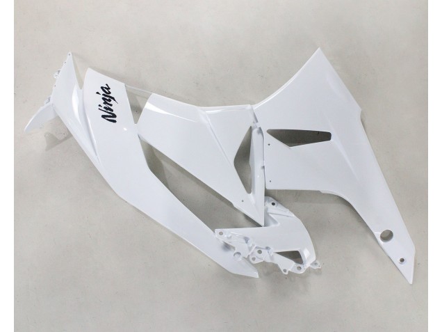 White Black Ninja 2009-2012 Kawasaki ZX6R Motorcycle Fairings