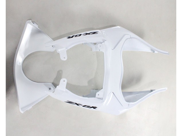 White Black Ninja 2009-2012 Kawasaki ZX6R Motorcycle Fairings