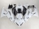White Black Ninja 2009-2012 Kawasaki ZX6R Motorcycle Fairings
