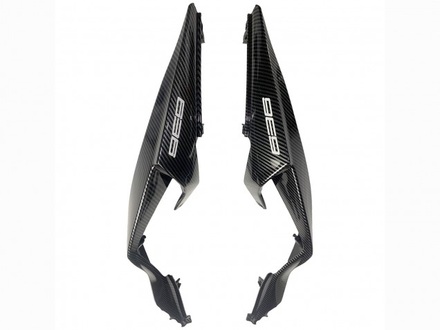 White Black Carbon Fiber 2019-2022 Kawasaki ZX6R Motorcycle Fairings