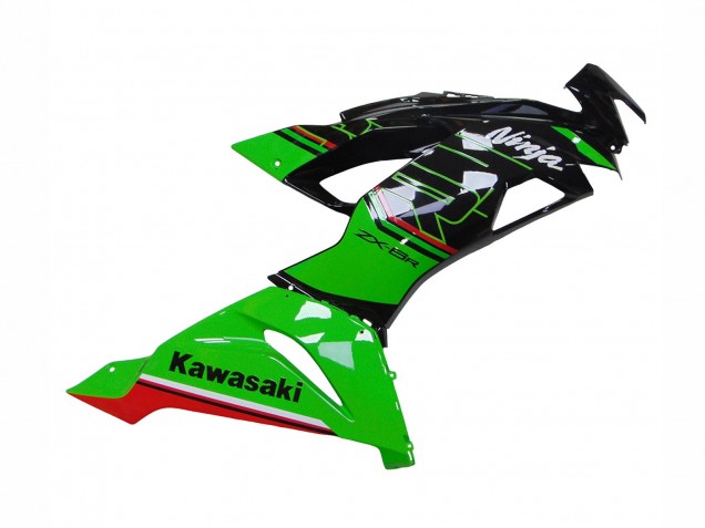 Green Glossy Black Red 2019-2022 Kawasaki ZX6R Motorcycle Fairings