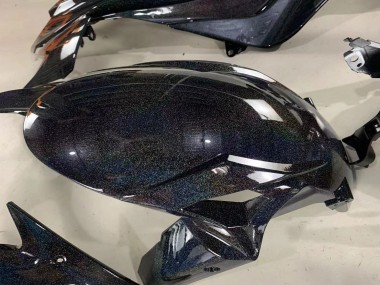 Black Rainbow 2019-2022 Kawasaki ZX6R Motorcycle Fairings