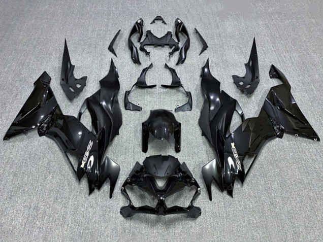 Glossy Black 2019-2022 Kawasaki ZX6R Motorcycle Fairing