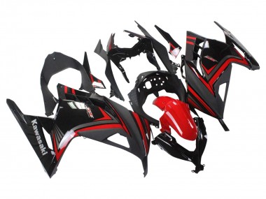 Red Black 2013-2024 Kawasaki EX300 Motorcycle Fairings