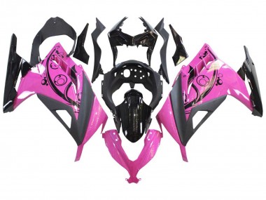 Pink Black 2013-2024 Kawasaki EX300 Motorcycle Fairings