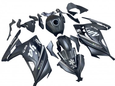 Matte Black White Elf Snow 2013-2024 Kawasaki EX300 Motorcycle Fairings