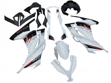 White Red Black 2013-2024 Kawasaki EX300 Motorcycle Fairings