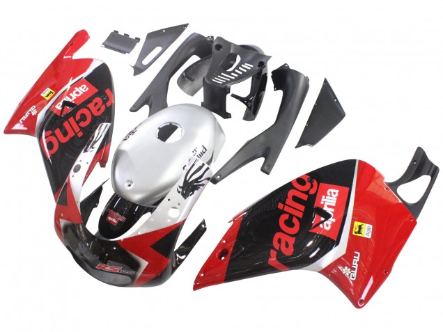 Red Black Silver Racing 2000-2005 Aprilia RS125 Motorcycle Fairings