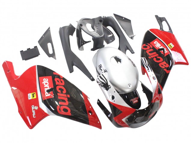 Red Black Silver Racing 2000-2005 Aprilia RS125 Motorcycle Fairings