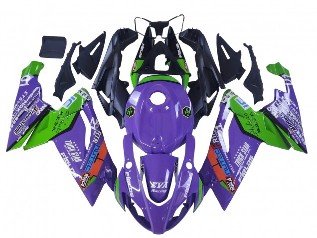 Purple Green Red 2006-2011 Aprilia RS125 Motorcycle Fairings