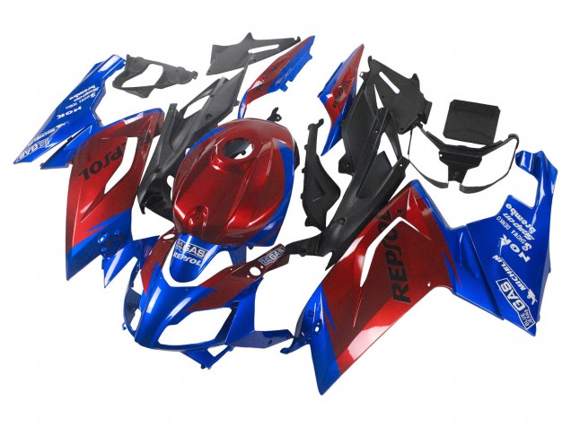 Blue Red 2006-2011 Aprilia RS125 Motorcycle Fairings