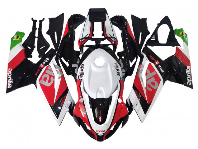 White Red Black Green 2006-2011 Aprilia RS125 Motorcycle Fairings