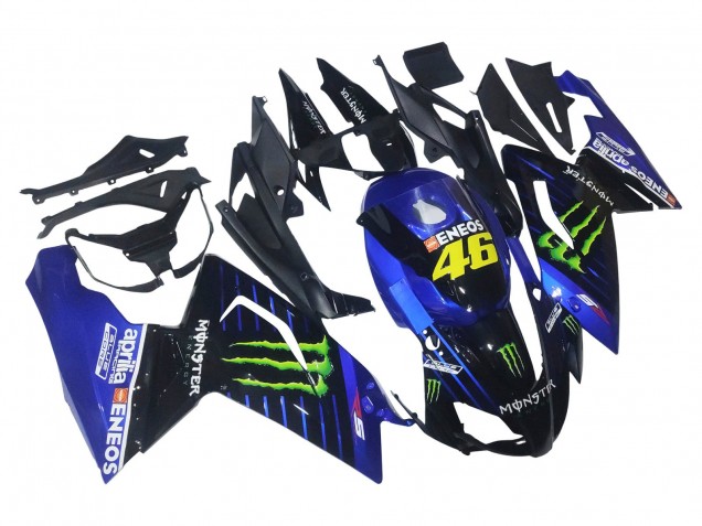 Blue Black Green Monster 46 2006-2011 Aprilia RS125 Motorcycle Fairings