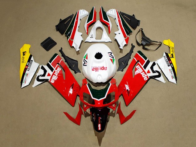 Red White Black Yellow 2006-2011 Aprilia RS125 Motorcycle Fairings