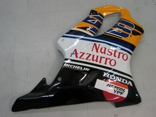Yellow Blue White Black Nastro Azzurro 2004-2007 Honda CBR600 F4i Motorcycle Fairings