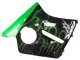 Glossy Black Green Flame 1996-2007 Honda CBR1100XX Blackbird Motorcycle Fairing