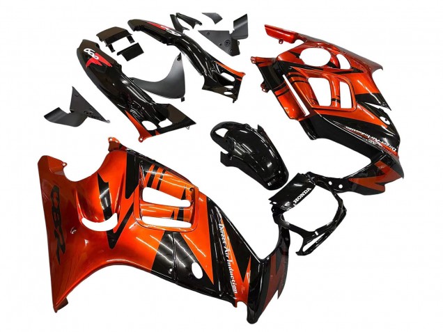 Orange Glossy Black 1995-1996 Honda CBR600 F3 Motorcycle Fairings