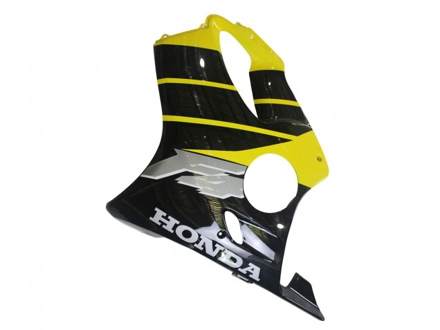 Yellow Glossy Black 1999-2000 Honda CBR600 F4 Motorcycle Fairings