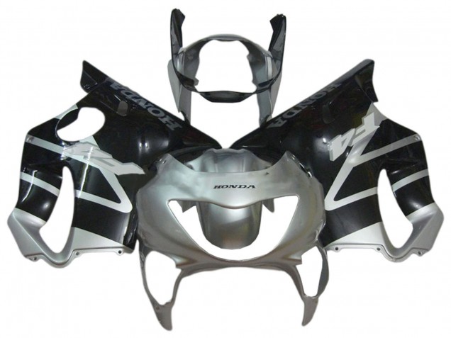 Silver Glossy Black 1999-2000 Honda CBR600 F4 Motorcycle Fairings