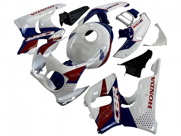 White Red Dark Blue 1992-1993 Honda CBR900RR 893 Motorcycle Fairings