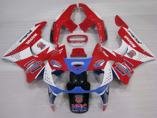 White Red Light Blue Motul 1994-1995 Honda CBR900RR 893 Motorcycle Fairings