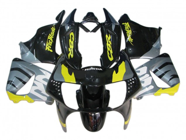 Silver Yellow Glossy Black Fireblade 1998-1999 Honda CBR900RR 919 Motorcycle Fairings
