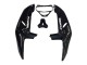 Glossy Black White Decals 1998-1999 Honda CBR900RR 919 Motorcycle Fairings