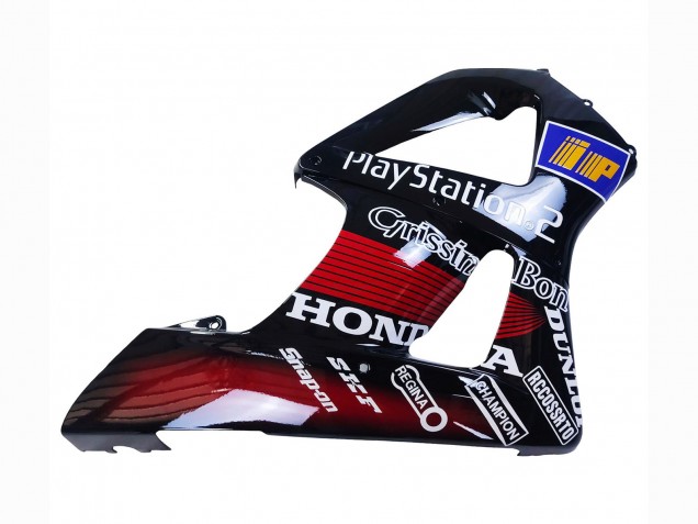 Red White Glossy Black PlayStation 2 2000-2001 Honda CBR900RR 929 Motorcycle Fairings