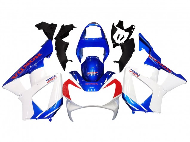 White Blue Red HRC 2000-2001 Honda CBR900RR 929 Motorcycle Fairings