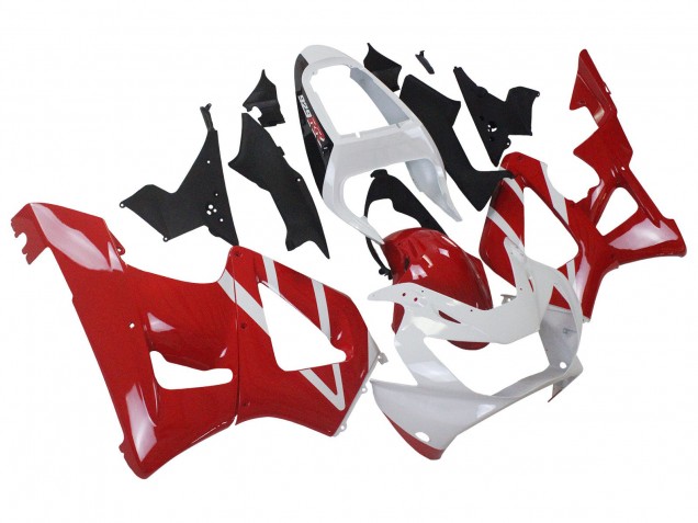 White Red 2000-2001 Honda CBR900RR 929 Motorcycle Fairings
