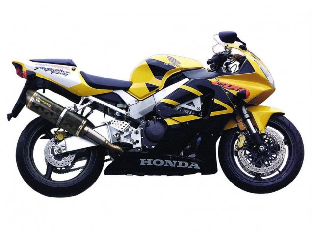Yellow Dark Blue 2000-2001 Honda CBR900RR 929 Motorcycle Fairings