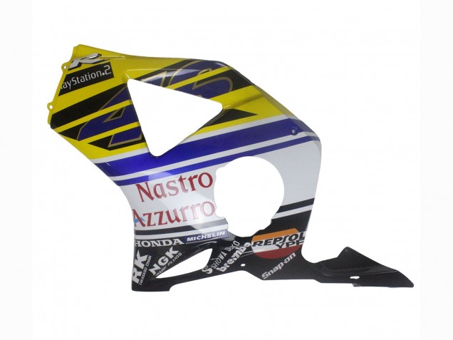 Blue Yellow Glossy Black Red Nastro Azzurro 46 2002-2003 Honda CBR900RR 954 Motorcycle Fairings