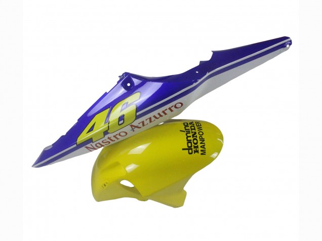 Blue Yellow Glossy Black Red Nastro Azzurro 46 2002-2003 Honda CBR900RR 954 Motorcycle Fairings