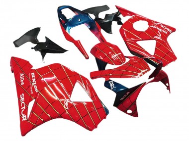 Red Dark Blue Dunlop 2002-2003 Honda CBR900RR 954 Motorcycle Fairings