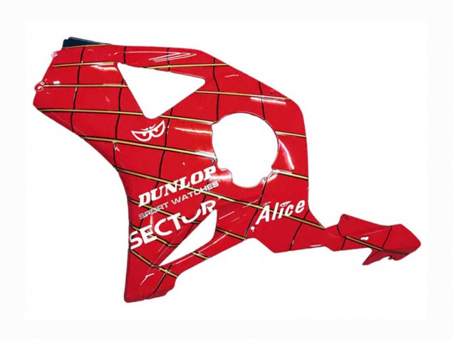 Red Dark Blue Dunlop 2002-2003 Honda CBR900RR 954 Motorcycle Fairings